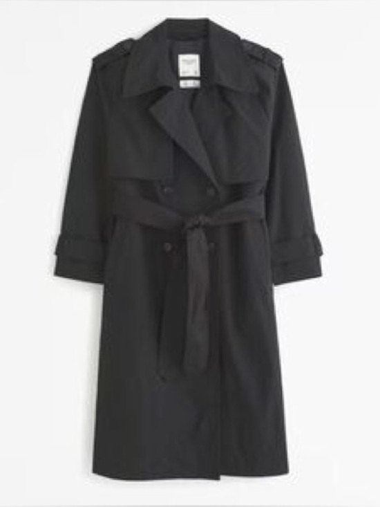 Abercrombie & Fitch Jackets & Blazers - Abercrombie and Fitch Classic Black Trench Coat